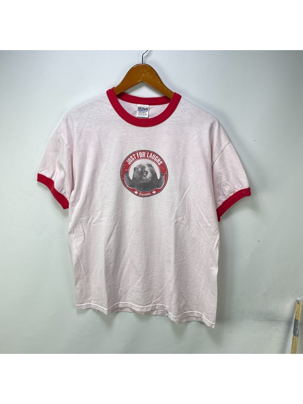 Vintage Just For Laughs Canada Beaver Ringer T shirt Comedy